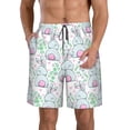 thumbnail image 1 of Yiaed Rabbit Back View Print Men's Swim Trunks with Lining Quick Dry Sports Shorts Beach Shorts Boardshorts-XX-Large, 1 of 5