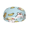thumbnail image 1 of Yiaed Rabbit Burger Coffee Print Sports Headbands,Moisture Wicking Workout Headband, Sweatband Headbands for Running,Cycling for Women and Men, 1 of 8