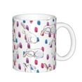 thumbnail image 1 of Yiaed Rabbit Eating Print Ceramics Coffee,Large Handle Design,Extra Large Tea and Coffee Cup for Office and Home Mugs, 1 of 6