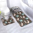 thumbnail image 1 of Yiaed Rabbit Is Eating Carrots Print Bathroom Mat Set 2 Pieces Mat Anti-Skid Pad Ultra Soft and Absorbent Bathroom Bath Mat Contour Bath Rugs for Toilet Base, 1 of 1