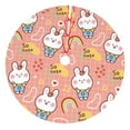 thumbnail image 1 of Yiaed Rabbit So Cute Print Christmas Tree Skirt , Tree SkirtsTree Mat for Christmas Winter Holiday Indoor Decorations-36", 1 of 7