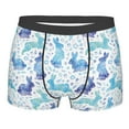 thumbnail image 1 of Yiaed Rabbit2 Print Men's Soft Cotton Boxer Shorts Breathable Boxers Underwear Moisture-Wicking Underwear Stretch Boxer Briefs for Man-X-Large, 1 of 5
