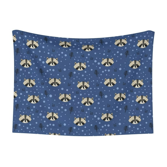 Yiaed Raccoon blue point Print Dog Blankets-Cat Blanket Washable for Couch Protection,Puppy Blanket, Soft Plush Reversible Throw Furniture Protector-Medium