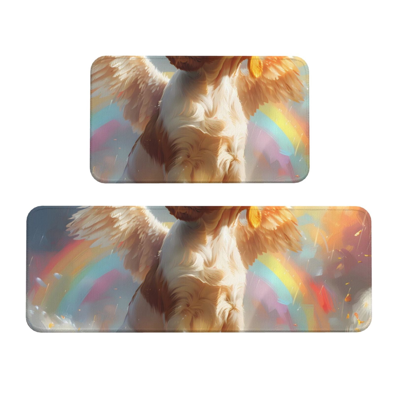 Yiaed Rainbow English Cocker Spaniel Kitchen Rugs Sets of 2 Kitchen ...