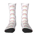 thumbnail image 1 of Yiaed Rainbow Print Great elasticity Crew Socks Sports socks for Men and Women, 1 of 5