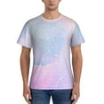 thumbnail image 1 of Yiaed Rainbow Print Mens Short Sleeve Tight Fit T-Shirt, Crewneck Casual Tee-Small, 1 of 1