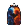 thumbnail image 1 of Yiaed Red And Blue Abstract Print Backpack, Premium Laptop Backpack, Travel Backpack for Women, Lightweight Backpacks, Comfortable Back Pack-Medium, 1 of 7