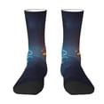 thumbnail image 1 of Yiaed Red And Blue Fire Dragon C Print Great elasticity Crew Socks Sports socks for Men and Women, 1 of 5