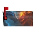 thumbnail image 1 of Yiaed Red And Blue Fire Dragon E Print Mailbox Covers, Magnetic Mailbox Cover, Mail Box Covers for Garden Outdoor Decor Box Covers-21x18 in, 1 of 8