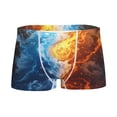 thumbnail image 1 of Yiaed Red And Blue Flame Waves Print Boys' Boxer Briefs Cotton Casual Stretch Comfort Boys Boxers - Kids Boxer Briefs Underwear for Boys (6-18)-X-Small, 1 of 5