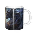thumbnail image 1 of Yiaed Red And White Beast Print Ceramics Coffee,Large Handle Design,Extra Large Tea and Coffee Cup for Office and Home Mugs, 1 of 6
