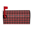 thumbnail image 1 of Yiaed Red Black Plaid Print Mailbox Covers, Magnetic Mailbox Cover, Mail Box Covers for Garden Outdoor Decor Box Covers-25.5x21 in, 1 of 8