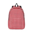 thumbnail image 1 of Yiaed Red Checkboard Print Backpack, Premium Laptop Backpack, Travel Backpack for Women, Lightweight Backpacks, Comfortable Back Pack-Medium, 1 of 5