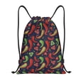 thumbnail image 1 of Yiaed Red Chili Print Drawstring Bags Drawstring Backpack Bulk String Back Pack Gym Sport Bag-Medium, 1 of 5