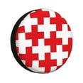 thumbnail image 1 of Yiaed Red Cross 1 Print Print Tire Wheel Cover, tire covers for trailers,rv wheel covers,rv tire covers, camper tire covers,tire covers for cars-15 inch, 1 of 6