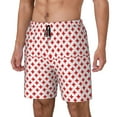 thumbnail image 1 of Yiaed Red Cross Print Mens Swim Trunks Bathing Suit Compression Liner Beach Swim Shorts Swimwear Quick Dry Zipper Pocket No-Chafing Board Short-Large, 1 of 6