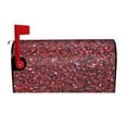 thumbnail image 1 of Yiaed Red Glitter Print Mailbox Covers, Magnetic Mailbox Cover, Mail Box Covers for Garden Outdoor Decor Box Covers-21x18 in, 1 of 8