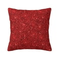 thumbnail image 1 of Yiaed Red Glitter Print Pillow Covers Super Soft Decorative Square Throw Pillow Covers Case Cushion Covers for Sofa Couch Bedroom Car Decor（No pillow core）-26"x26", 1 of 7
