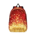 thumbnail image 1 of Yiaed Red Gold Glitter Print Backpack, Premium Laptop Backpack, Travel Backpack for Women, Lightweight Backpacks, Comfortable Back Pack-Medium, 1 of 5