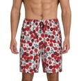 thumbnail image 1 of Yiaed Red Hawthorn for Men's Soft Sleep Pajama Short Lounging Pajama Shorts-Medium, 1 of 8