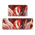 thumbnail image 1 of Yiaed Red Leaf Flame Fox Kitchen Rugs Sets of 2 Kitchen Mats Cushioned Anti Fatigue Kitchen Rug Tapetes Para Cocina for Sink,Laundry Room, 1 of 6
