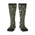 thumbnail image 1 of Yiaed Red Leaves Print Great elasticity Adult Stockings Sports socks for Men and Women, 1 of 6