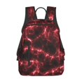 thumbnail image 1 of Yiaed Red Line Print Lightweight Backpack Travel Backpacks Hiking Daypack for Women Men, 1 of 5