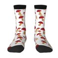 thumbnail image 1 of Yiaed Red Mushroom Print Great elasticity Crew Socks Sports socks for Men and Women, 1 of 5