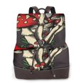 thumbnail image 1 of Yiaed Red Mushrooms Print Laptop Backpack for Women Slim Computer Bag Work Travel College Backpack Purse Fits 14 Inch Notebook, 1 of 4