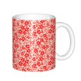 thumbnail image 1 of Yiaed Red Pretty Flowers Print Ceramics Coffee,Large Handle Design,Extra Large Tea and Coffee Cup for Office and Home Mugs, 1 of 6