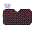 thumbnail image 1 of Yiaed Red Rooster Print Car Windshield Sunshade Front Auto Car Front Window Sun Shade Foldable Sun Visor Shield Cover Auto Accessories for Sedan SUV Truck-Small, 1 of 5