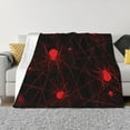 thumbnail image 1 of Yiaed Red Spider On The Web Print Blanket Throw Blanket Soft Cozy Flannel Blanket for Home Bed Sofa Couch Chair-60"x50", 1 of 6