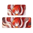 thumbnail image 1 of Yiaed Red Sun Flame Fox Kitchen Rugs Sets of 2 Kitchen Mats Cushioned Anti Fatigue Kitchen Rug Tapetes Para Cocina for Sink,Laundry Room, 1 of 6