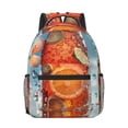 thumbnail image 1 of Yiaed Refreshing Citrus Splash Print School Backpack College Backpack Daypacks for Students High School Spacious and Durable Daypack for Work and Travel-One Size, 1 of 6