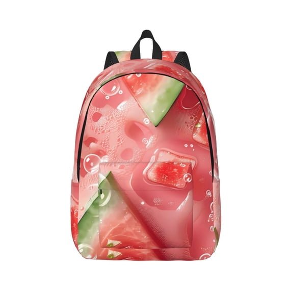 Yiaed Refreshing Watermelon Slices Print Backpack, Premium Laptop Backpack, Travel Backpack for Women, Lightweight Backpacks, Comfortable Back Pack-Small