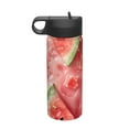 thumbnail image 1 of Yiaed Refreshing Watermelon Slices Print Water Bottle with Straw Lid, Stainless Steel Double Wall Insulated Water Bottle | Leak-Proof and Spill-Proof Water Bottle, 1 of 8