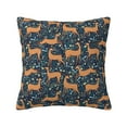thumbnail image 1 of Yiaed Reindeer Print Pillow Covers Super Soft Decorative Square Throw Pillow Covers Case Cushion Covers for Sofa Couch Bedroom Car Decor（No pillow core）-18"x18", 1 of 7