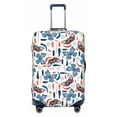 thumbnail image 1 of Yiaed Retro Butterfly Print Travel Luggage Cover Suitcase Protector Fits 18-32 Inch Luggage Wheel Covers Patterned Elastic Luggage Anti-scratch（No luggage）-Medium, 1 of 5