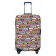 thumbnail image 1 of Yiaed Retro Cassette Print Travel Luggage Cover Suitcase Protector Fits 18-32 Inch Luggage Wheel Covers Patterned Elastic Luggage Anti-scratch（No luggage）-X-Large, 1 of 5