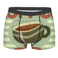 thumbnail image 1 of Yiaed Retro Cover For Coffee Print Men's Soft Cotton Boxer Shorts Breathable Boxers Underwear Moisture-Wicking Underwear Stretch Boxer Briefs for Man-XX-Large, 1 of 5