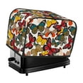 thumbnail image 1 of Yiaed Retro Floral Butterfly Print Two Slice Bread Machine Cover, Universal Size Kitchen Appliance Cover for Bread Machine,Bread Machine Cover, 1 of 7