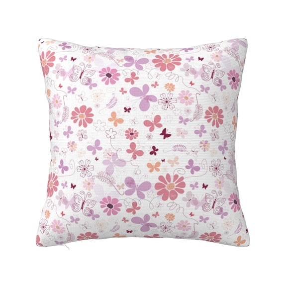 Yiaed Retro Floral Print Pillow Covers Super Soft Decorative Square Throw Pillow Covers Case Cushion Covers for Sofa Couch Bedroom Car Decor(No pillow core)-20"x20"