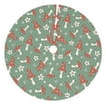 thumbnail image 1 of Yiaed Retro Hippie Groovy Mushroom Print Christmas Tree Skirt , Tree SkirtsTree Mat for Christmas Winter Holiday Indoor Decorations-36", 1 of 7