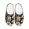 thumbnail image 1 of Yiaed Retro Hydrangeas Print Slippers Fuzzy Warm Cozy Slippers Non Slip House Slippers For Indoor Outdoor Slippers House Slippers-46/47, 1 of 7