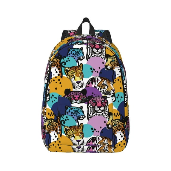 Yiaed Retro Panther Print Backpack, Premium Laptop Backpack, Travel Backpack for Women, Lightweight Backpacks, Comfortable Back Pack-Small