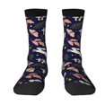 thumbnail image 1 of Yiaed Retro Rabbit Flower Print Great elasticity Crew Socks Sports socks for Men and Women, 1 of 5