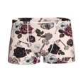 thumbnail image 1 of Yiaed Retro Red Black Roses Print Boys' Boxer Briefs Cotton Casual Stretch Comfort Boys Boxers - Kids Boxer Briefs Underwear for Boys (6-18)-Small, 1 of 5