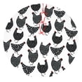 thumbnail image 1 of Yiaed Retro Rooster Print Christmas Tree Skirt , Tree SkirtsTree Mat for Christmas Winter Holiday Indoor Decorations-30", 1 of 7