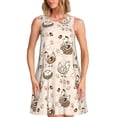 thumbnail image 1 of Yiaed Retro Rooster Print Women's Sleeveless Dress, Loose Fit Summer Dress, Casual Sleeveless Dress for Women, 1 of 7