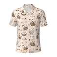 thumbnail image 1 of Yiaed Retro RoosterPrint Men's Short Sleeve Polo Shirt,Golf Polo for Men Three-Button Golf Shirt Athletic Casual Collared T-Shirt- 3X-Large, 1 of 7